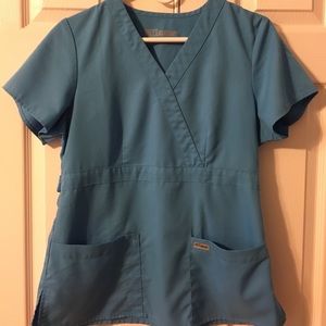 Grey’s Anatomy scrub top aqua-blue